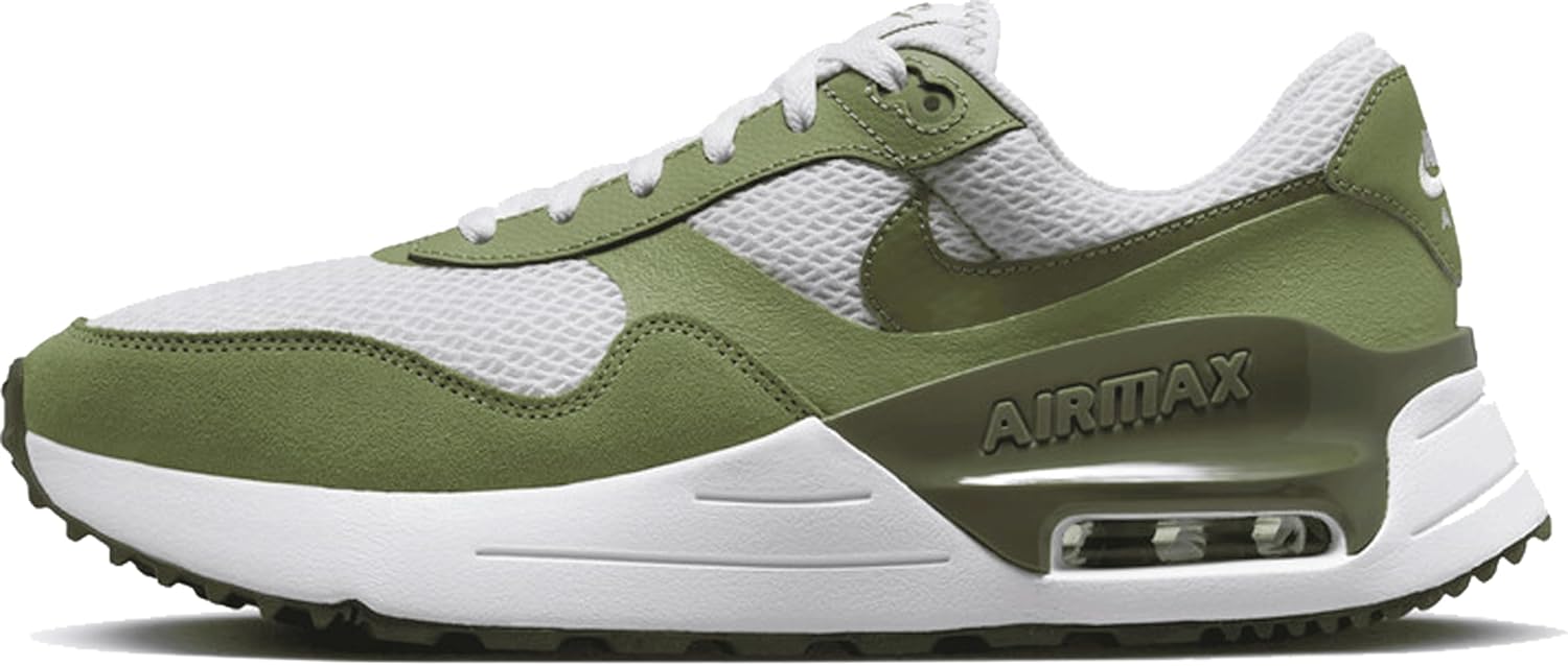 NIKE スエードスニーカー ホワイト/オリーブ NIKE スエードスニーカー ホワイト/オリーブ スエード スニーカー